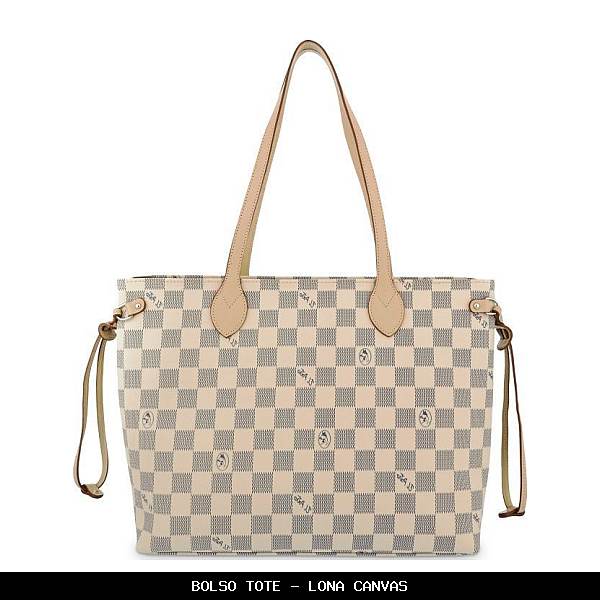 Bolso tote en Lona Canvas color Crema - El Potro