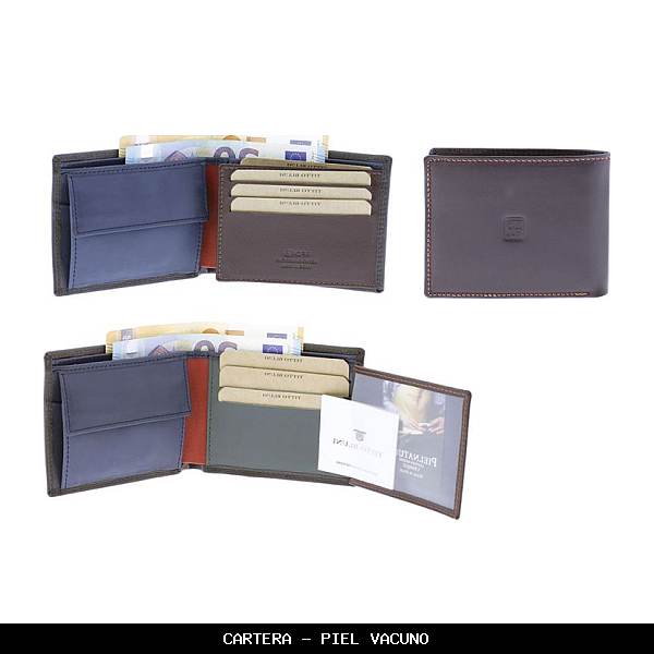 Cartera en Piel color Marrón - Titto Bluni