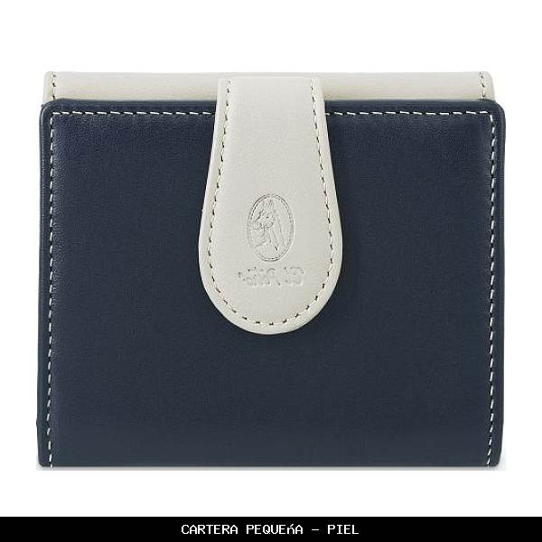 Cartera pequeña en Piel color Azul - El Potro