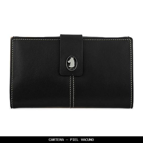 Cartera en Piel color Negro - El Potro