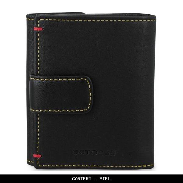 Cartera en Piel color Negro - El Potro