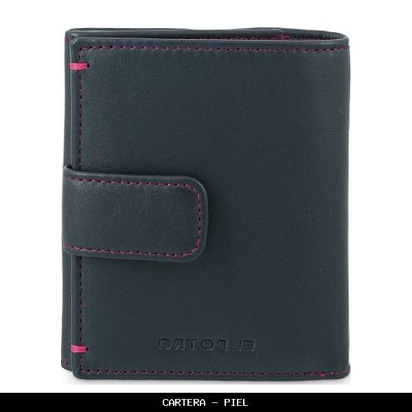 Cartera en Piel color Azul - El Potro