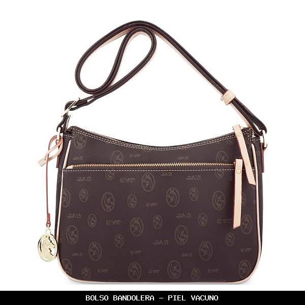 Bolso bandolera en Piel color Marrón - El Potro