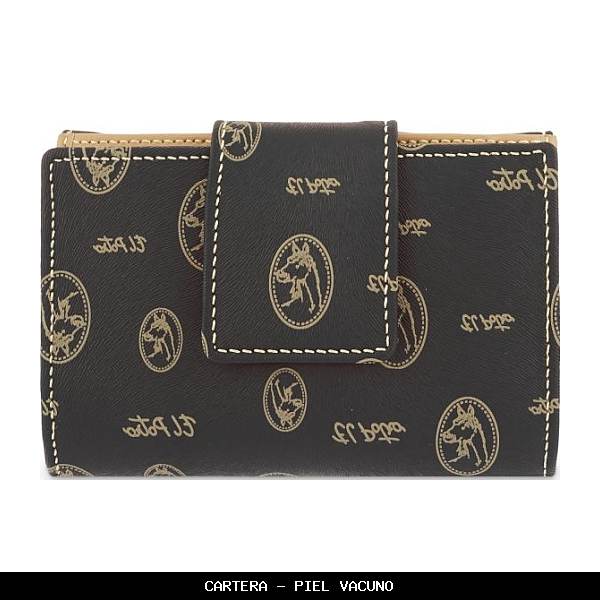 Cartera en Piel color Negro - El Potro