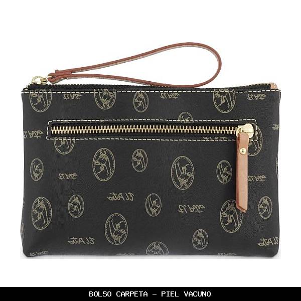 Bolso carpeta en Piel color Negro - El Potro