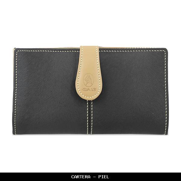Cartera en Piel color Negro - El Potro