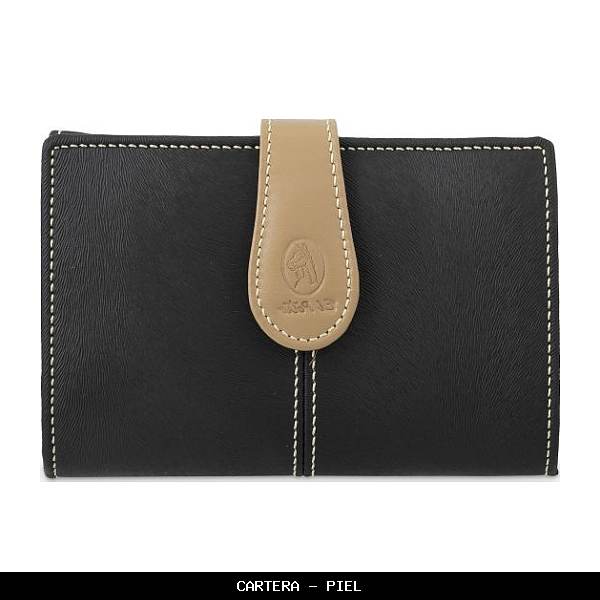 Cartera en Piel color Negro - El Potro