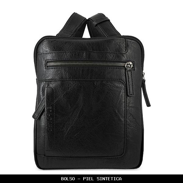 Bolso en Simil Piel color Negro - El Potro