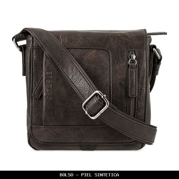Bolso en Simil Piel color Marrón - El Potro