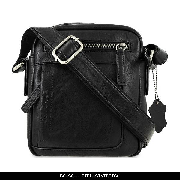 Bolso en Simil Piel color Negro - El Potro