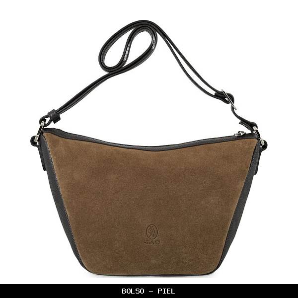 Bolso en Piel color Topo - El Potro