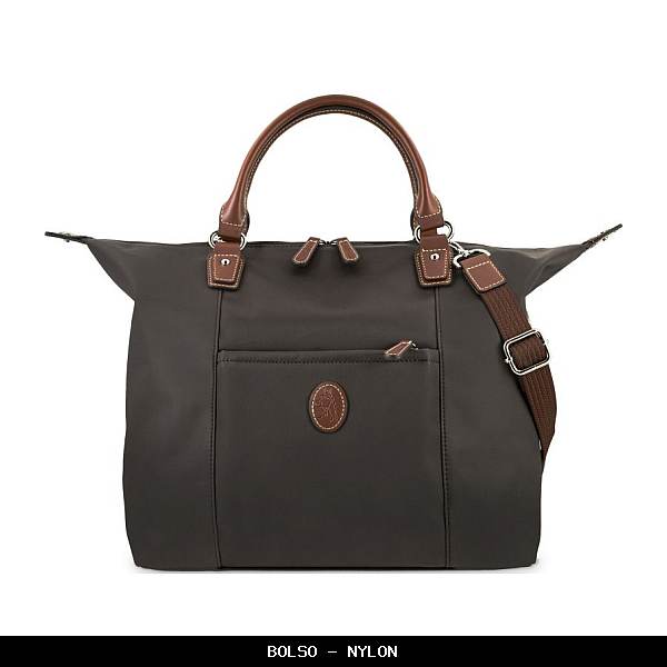 Bolso en Nylon color Marrón - El Potro