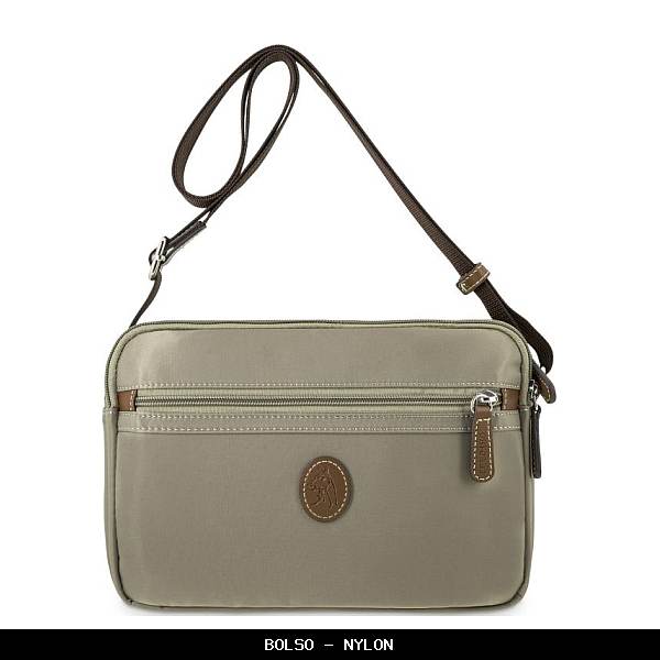 Bolso en Nylon color Taupe - El Potro