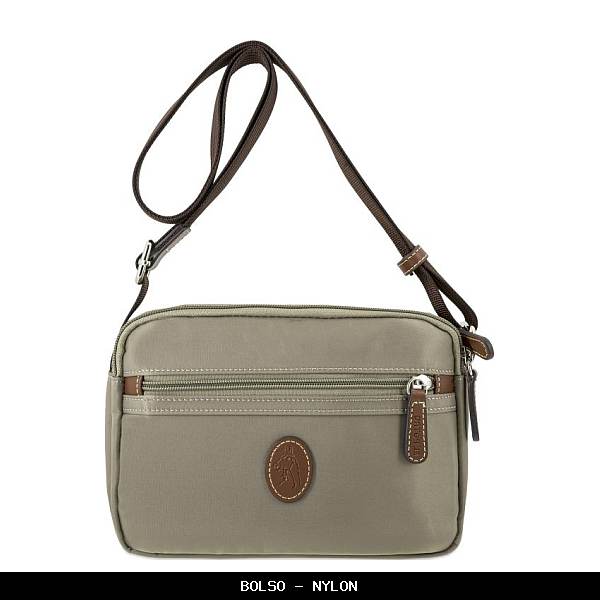 Bolso en Nylon color Taupe - El Potro