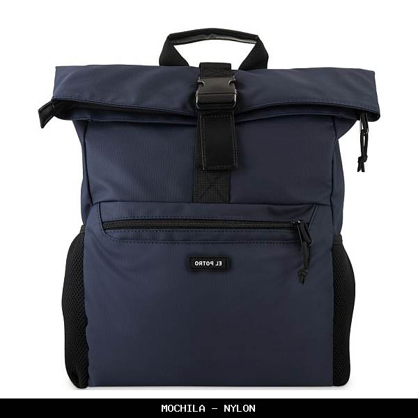 Mochila en Nylon color Azul - El Potro