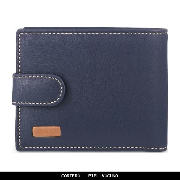 Cartera en Piel color Azul - El Potro
