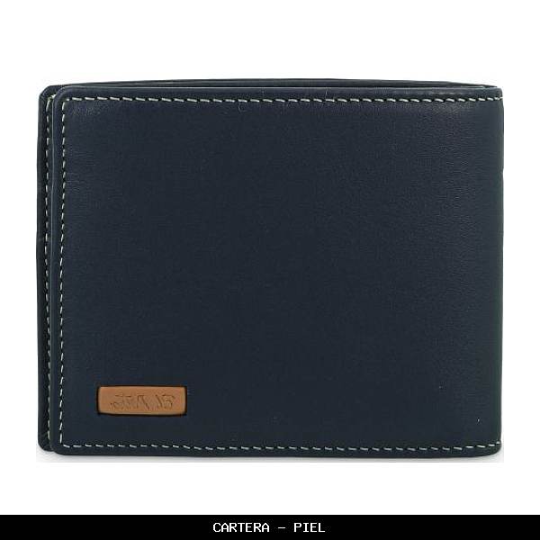 Cartera en Piel color Azul - El Potro