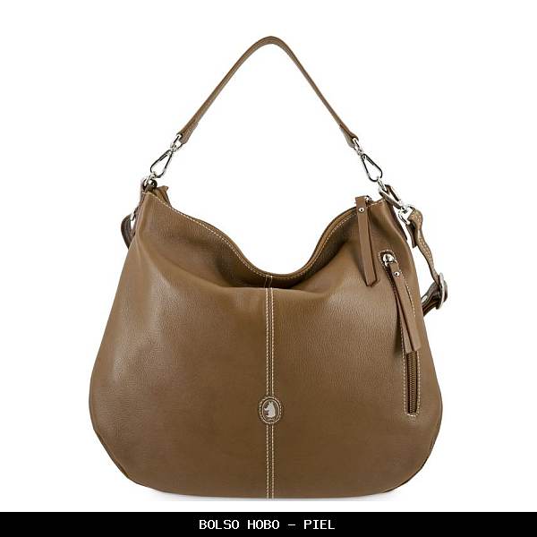 Bolso hobo en Piel color Color Cuero - El Potro