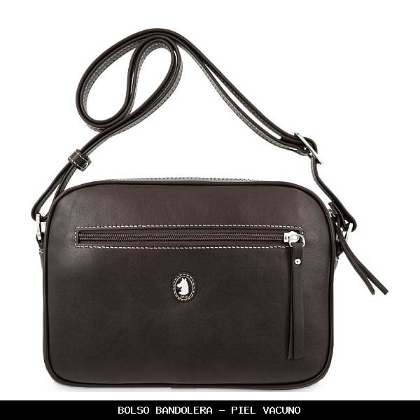 Bolso bandolera en Piel color Marrón - El Potro