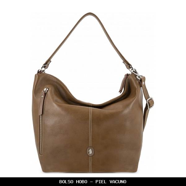 Bolso hobo en Piel color Color Cuero - El Potro