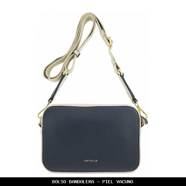 Bolso bandolera en Piel color Azul - El Potro