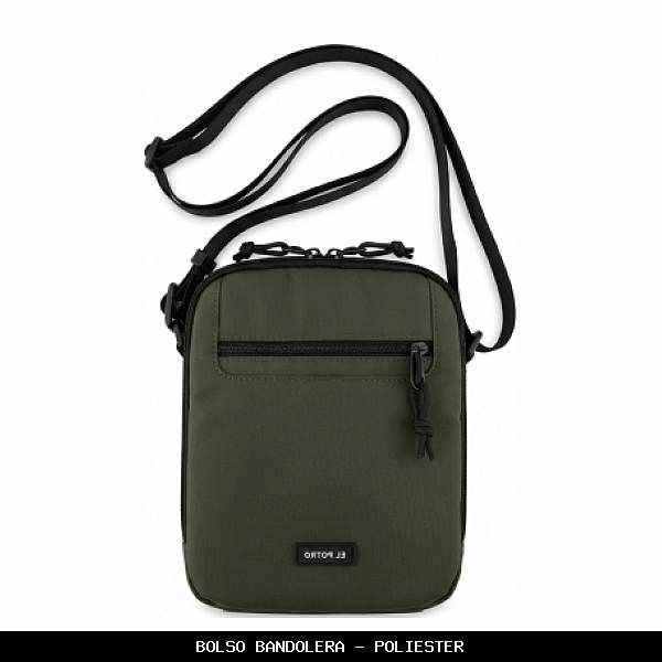 Bolso bandolera en Poliéster color Verde - El Potro
