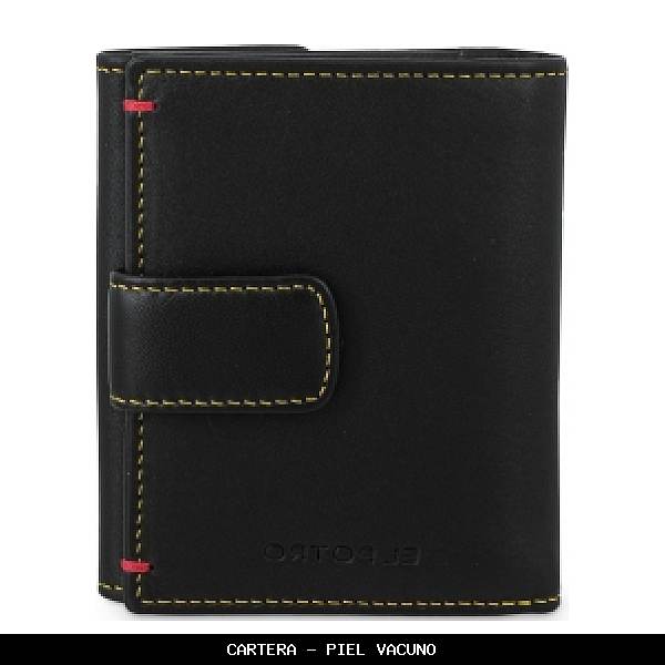 Cartera en Piel color Negro - El Potro