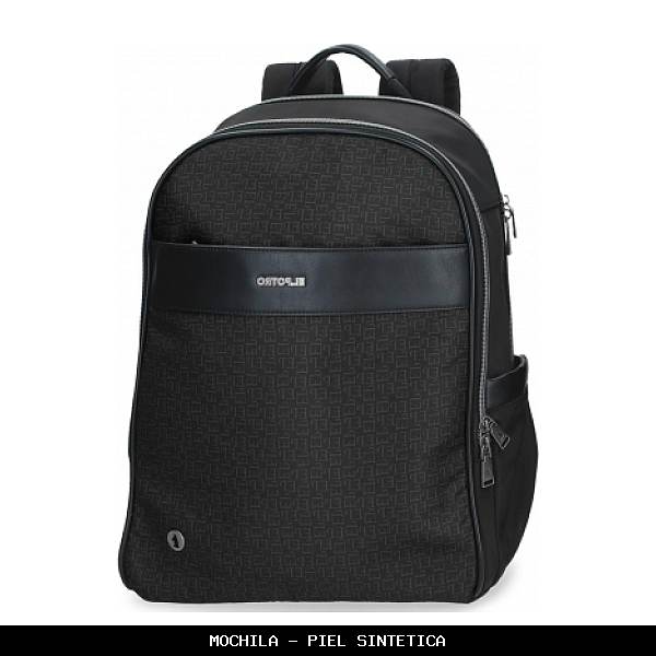 Mochila en Simil Piel color Negro - El Potro