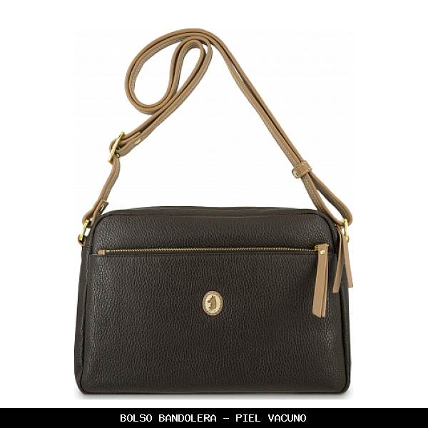 Bolso bandolera en Piel color Marrón - El Potro
