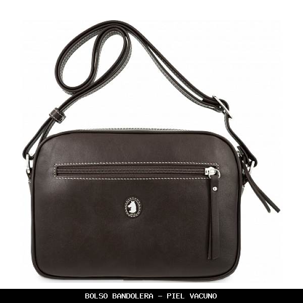 Bolso bandolera en Piel color Marrón - El Potro