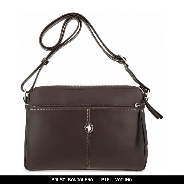 Bolso bandolera en Piel color Marrón - El Potro