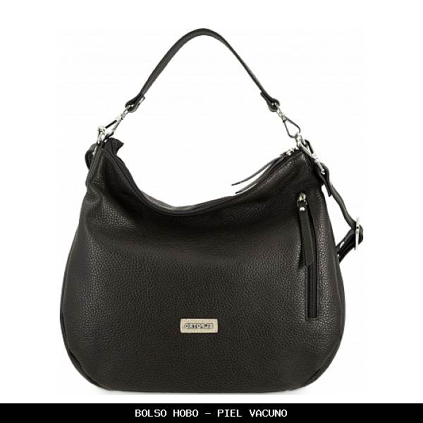 Bolso hobo en Piel color Marrón - El Potro