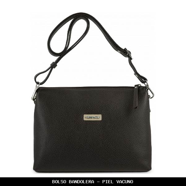 Bolso bandolera en Piel color Marrón - El Potro