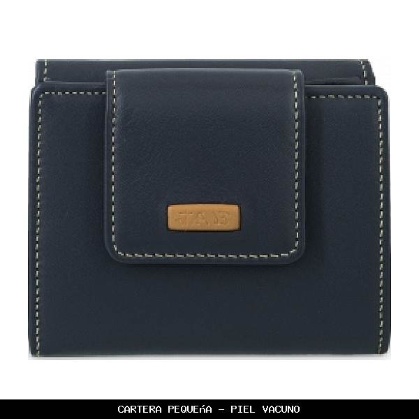 Cartera pequeña en Piel color Azul - El Potro