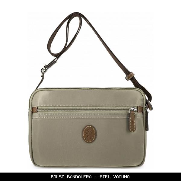 Bolso bandolera en Piel color Taupe - El Potro