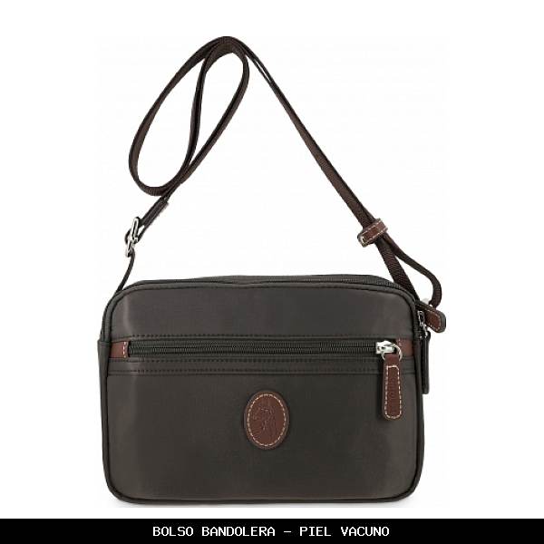 Bolso bandolera en Piel color Marrón - El Potro