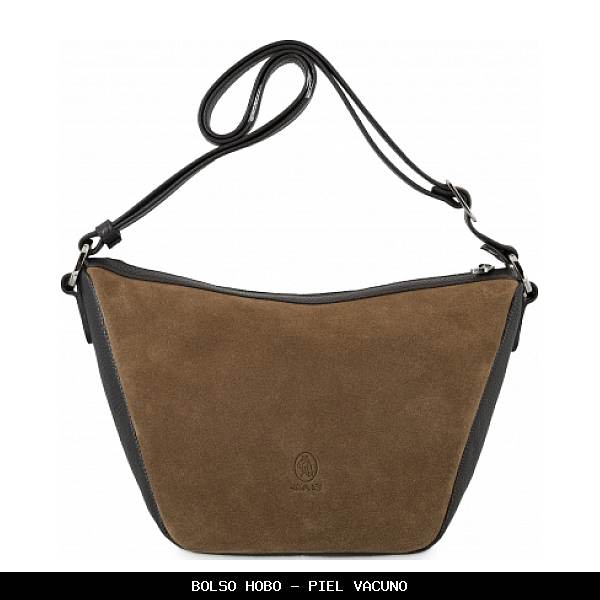 Bolso hobo en Piel color Castaño - El Potro