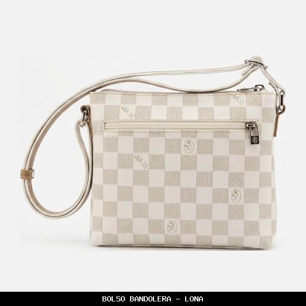 Bolso bandolera en Lona color Blanco - El Potro