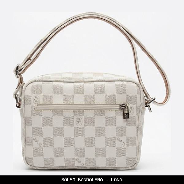 Bolso bandolera en Lona color Blanco - El Potro