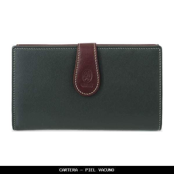 Cartera en Piel color Verde - El Potro