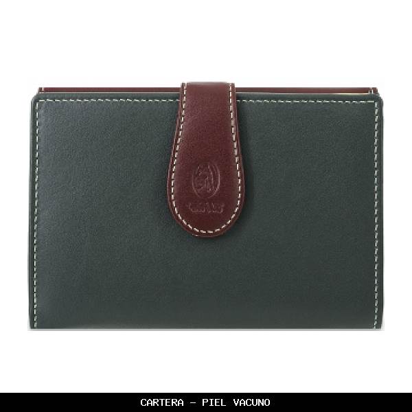 Cartera en Piel color Verde - El Potro