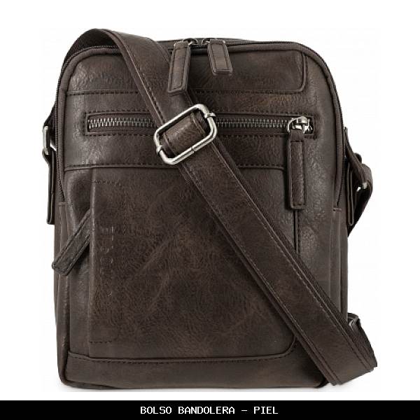 Bolso bandolera en Piel color Marrón - El Potro
