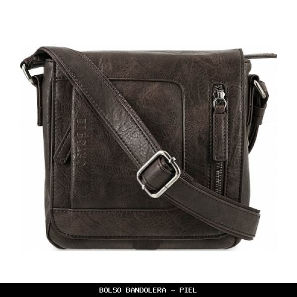 Bolso bandolera en Piel color Marrón - El Potro