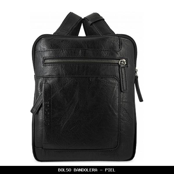 Bolso bandolera en Piel color Negro - El Potro