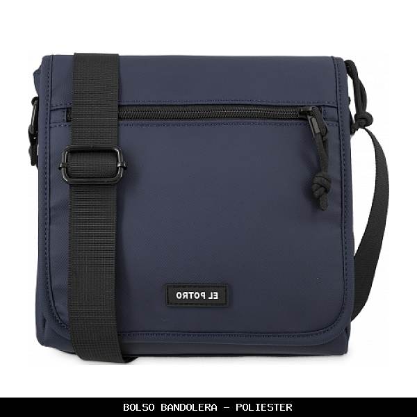 Bolso bandolera en Poliéster color Azul - El Potro