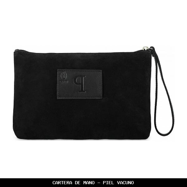 Cartera de mano en Piel color Negro - El Potro