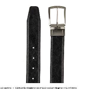 Cinturón Hombre en Piel color Negro - El Potro