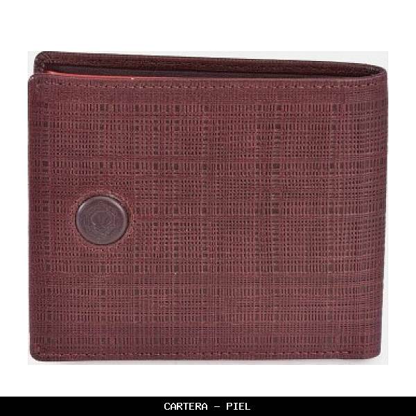 Cartera en Piel color Burdeos - CROSS