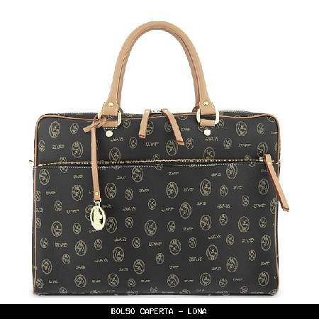 Bolso caperta en Lona color Negro - El Potro