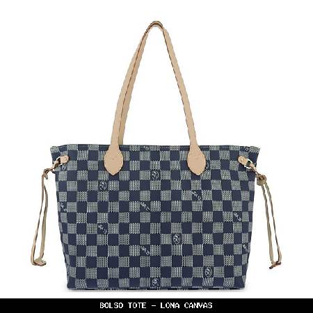 Bolso tote en lona canvas color crema - el potro
